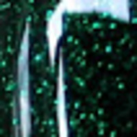 Nail polish swatch of shade China Glaze Emerald Sparkle