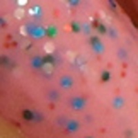 Nail polish swatch of shade L.A. Colors Candy Sprinkles