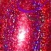 Nail polish swatch of shade Glitter Gal Red 3D