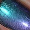 Nail polish swatch of shade model's own Aqua Violet Beetle Juice