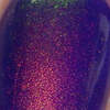 Nail polish swatch of shade Starbeam Black Orchid