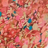 Nail polish swatch of shade Urban Outfitters Flamingo Confetti