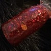 Nail polish swatch of shade Sparkle and Co. Turn Up the Heat