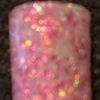 Nail polish swatch of shade Sparkle and Co. La Vie en Rose