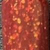 Nail polish swatch of shade Sparkle and Co. Flame and Fortune