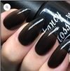 Nail polish swatch of shade Fancy Gloss Coal