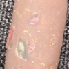 Nail polish swatch of shade Revel Mother of Pearl