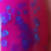 Nail polish swatch of shade Blackheart Violet with Blue Glitter