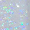 Nail polish swatch of shade Sparkle and Co. Clear with Flexie Flakies FF4
