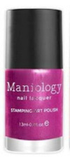 Nail polish swatch of shade Maniology Peppermint