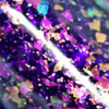 Nail polish swatch of shade Different Dimension Written in the Stars